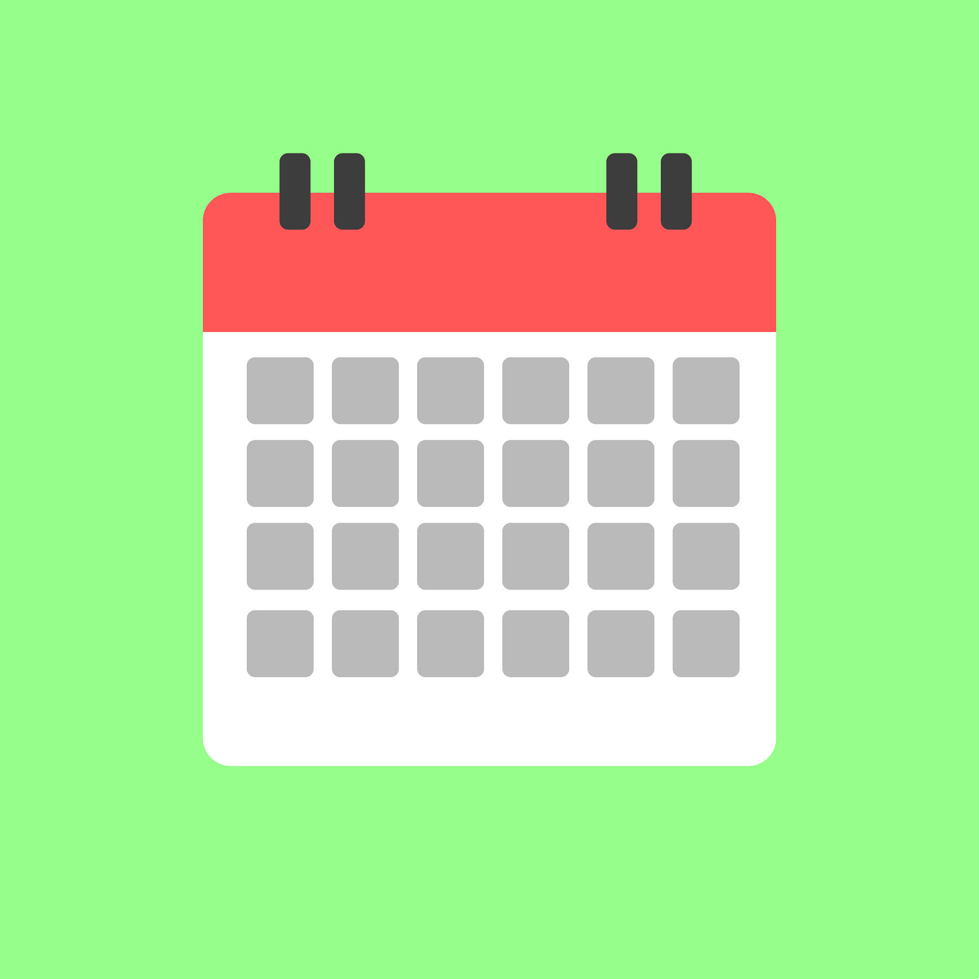 Stylerad bild av kalender. Bild från https://pixabay.com/users/wasabikon-26147883/
